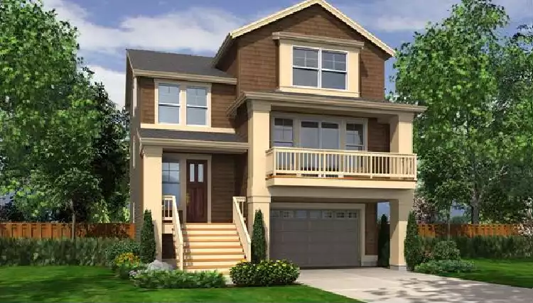 image of four bedroom house plan 4389